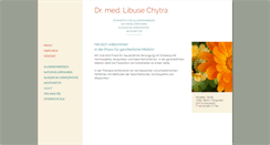 Desktop Screenshot of dr-chytra.de